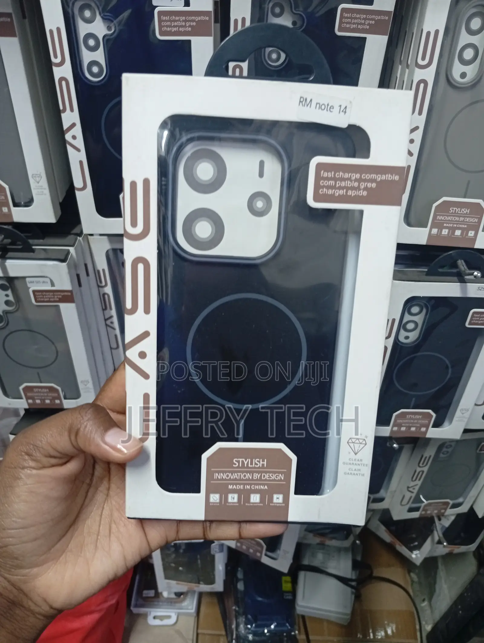 Magnetic Matte Back Cover Case Designed for the Xiaomi Redmi Note 14