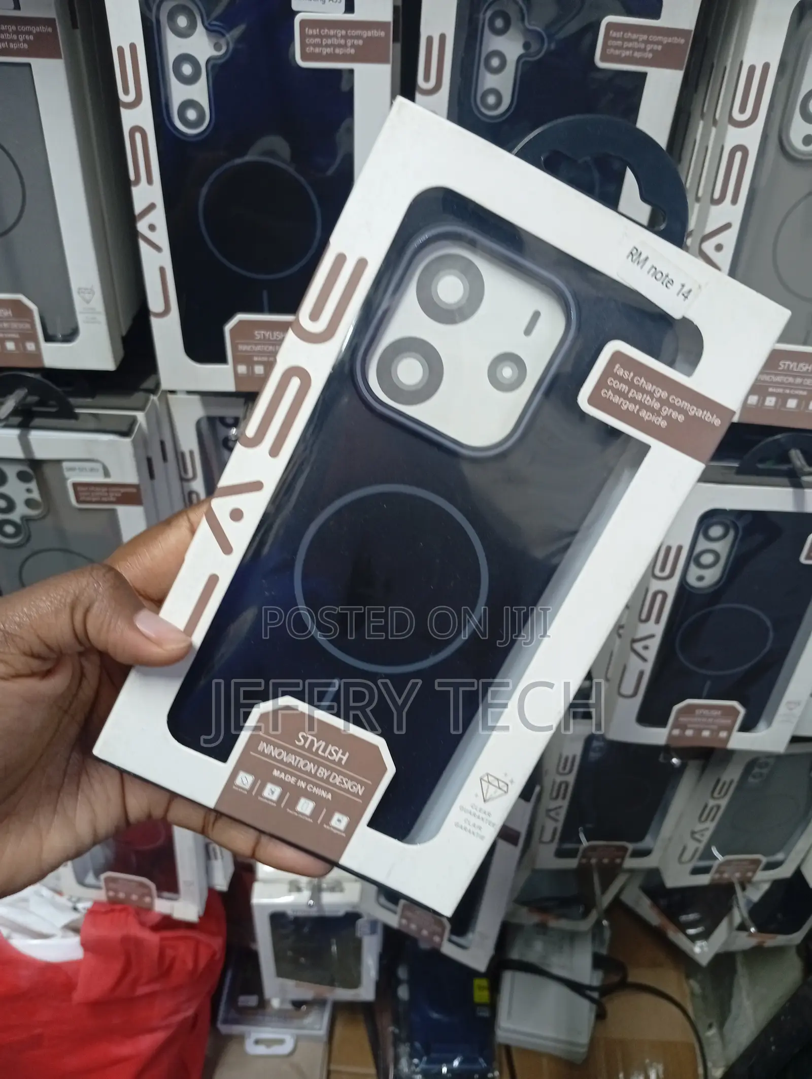 Magnetic Matte Back Cover Case Designed for the Xiaomi Redmi Note 14