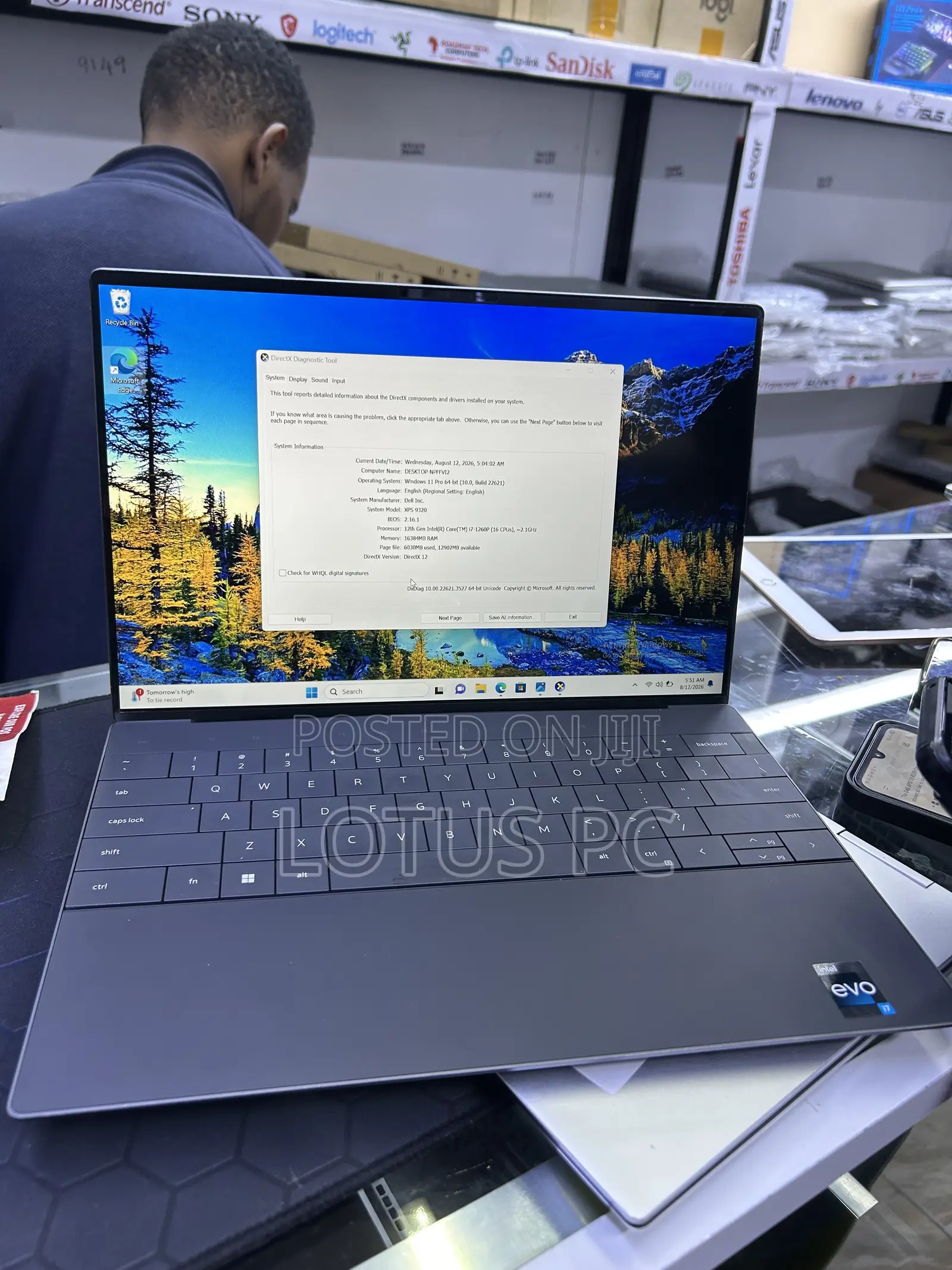 Laptop Dell XPS 13 9320 16GB Intel Core i7 SSD 512GB