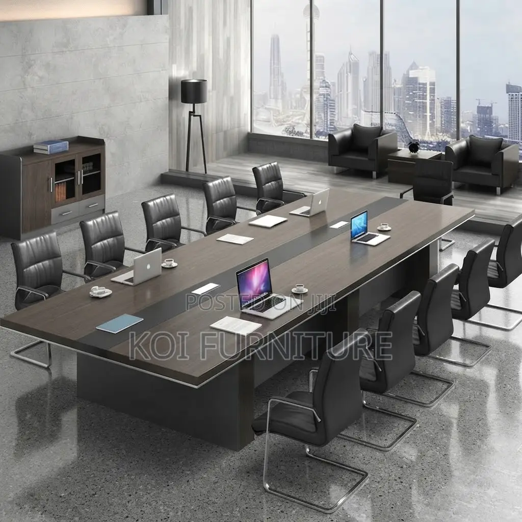 Boardroom Table; 2400mm Brown Executive Large Boardroom Tables