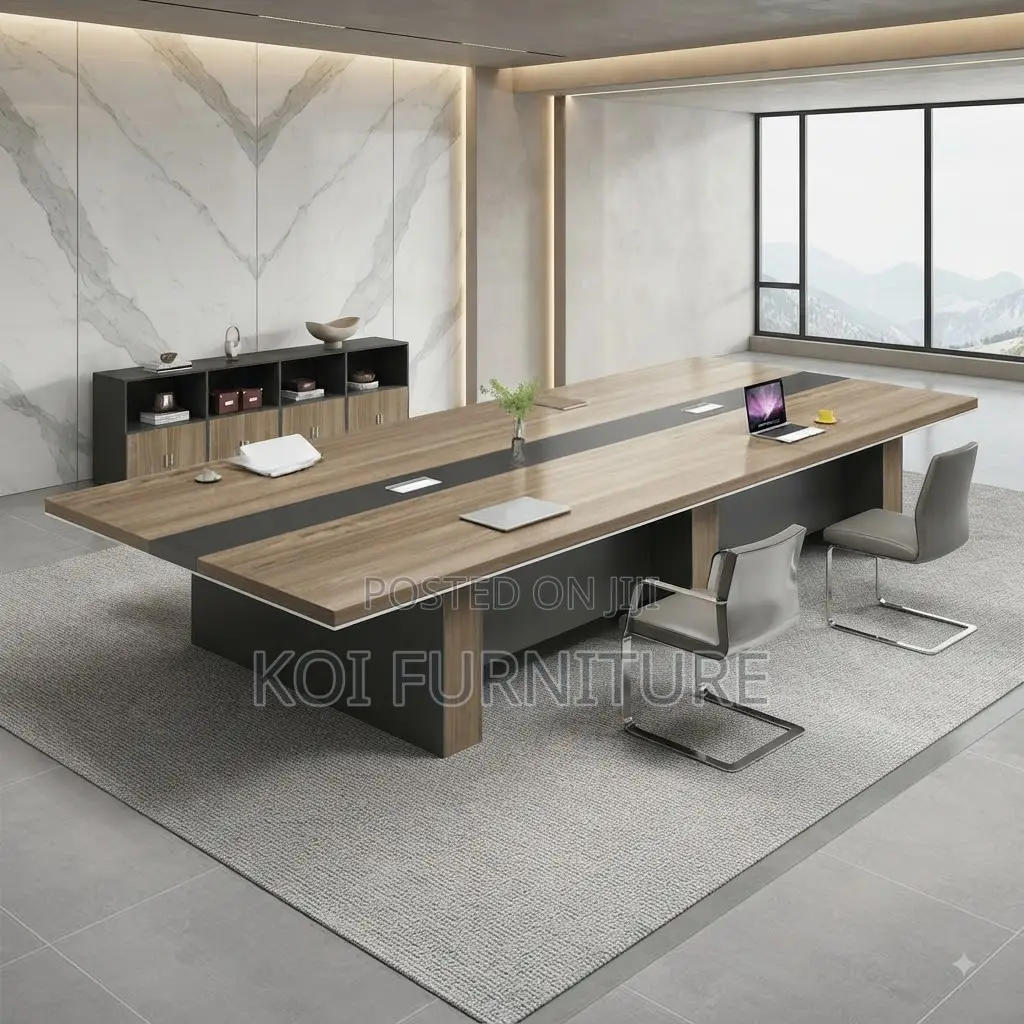 Boardroom Table; 2400mm Brown Executive Large Boardroom Tables