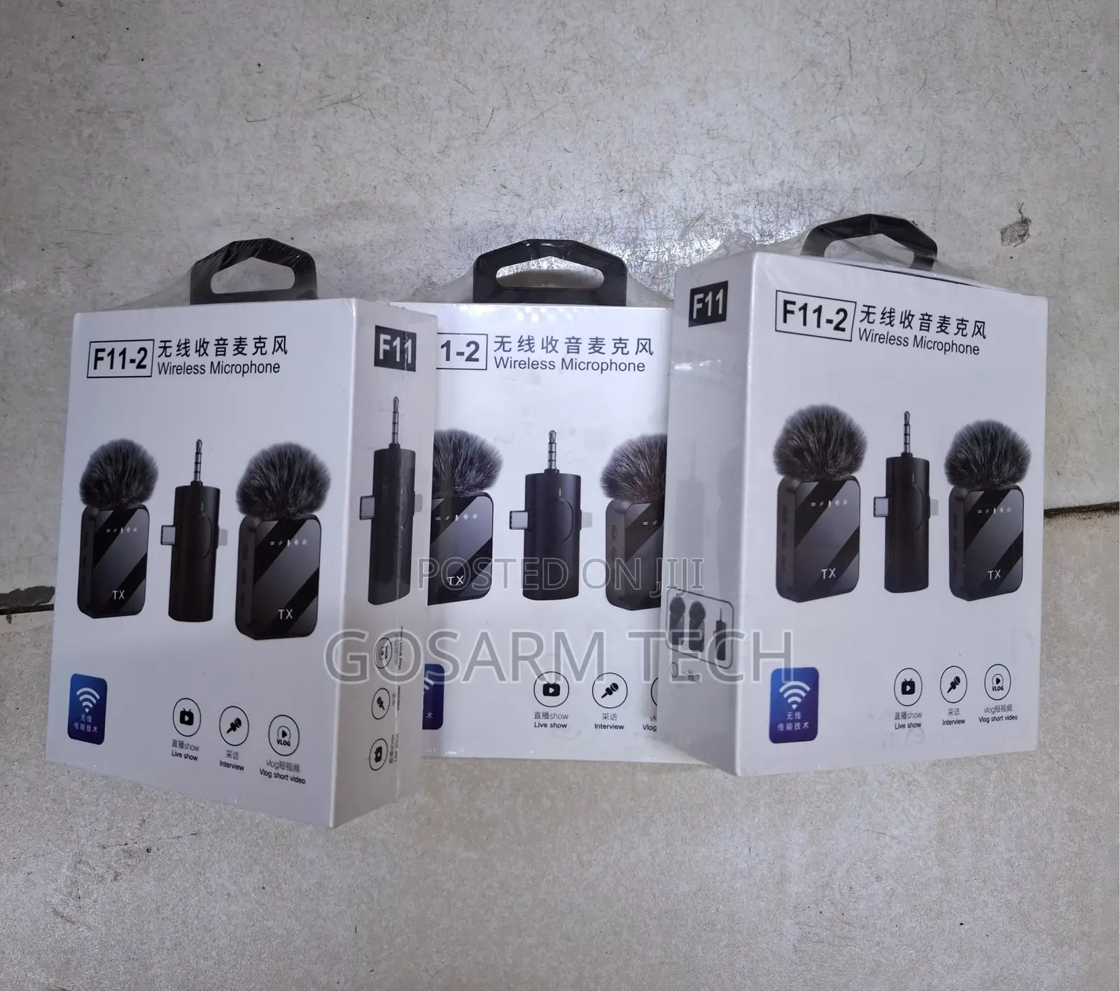 F11 Wireless Microphone for Podcasts and Interviews