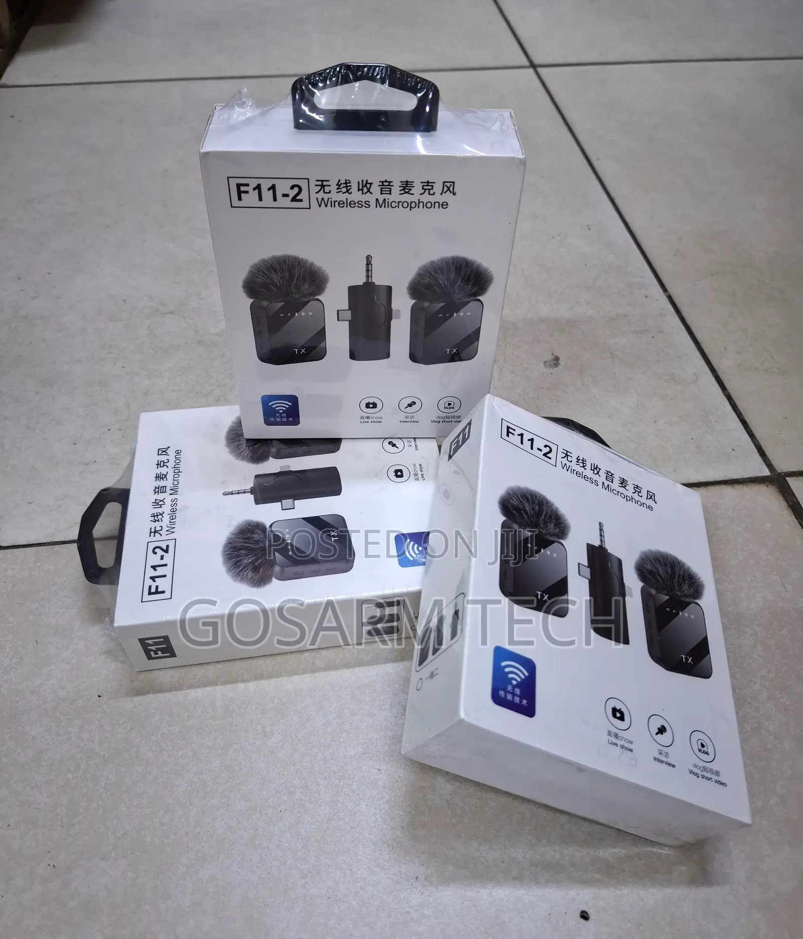Best Quality F11 Wireless Clip-on Lavalier Microphone