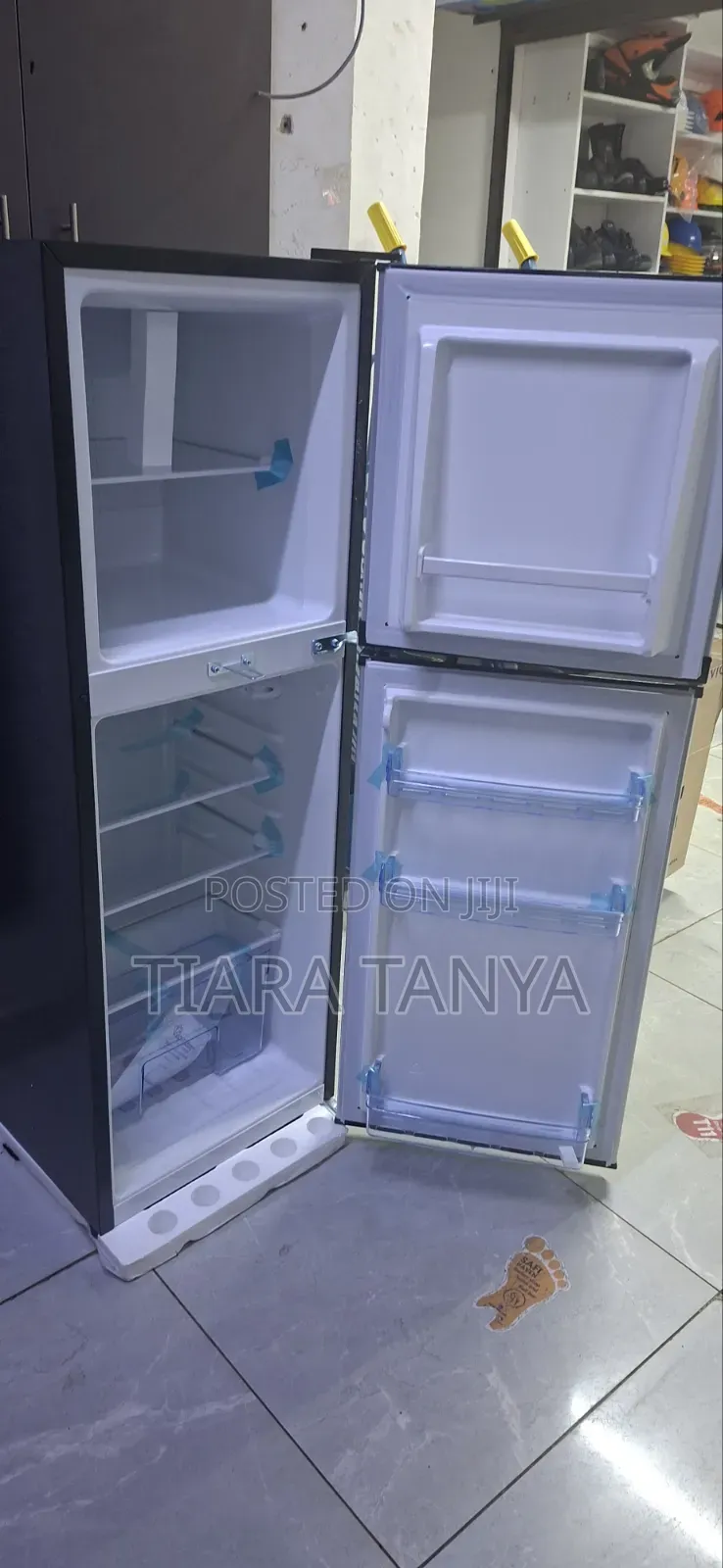 138lt Double Door Fridge Direct Cool, Stainless Steel – Rf/349