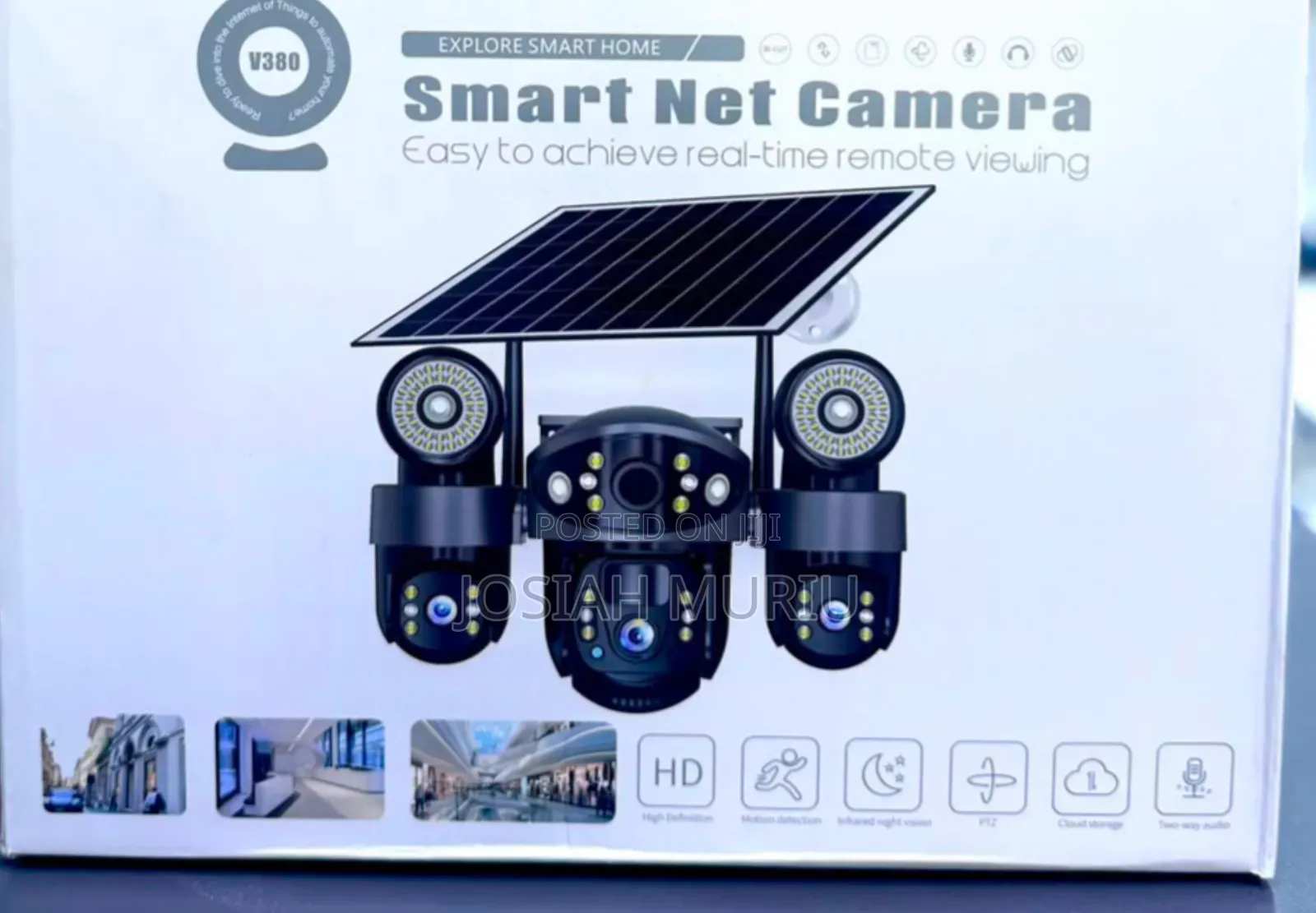Solar Powered Dual Light Security Camera