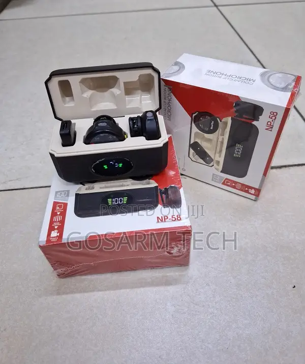 New Neepho Np-58 Dual Wireless Magnetic Microphone