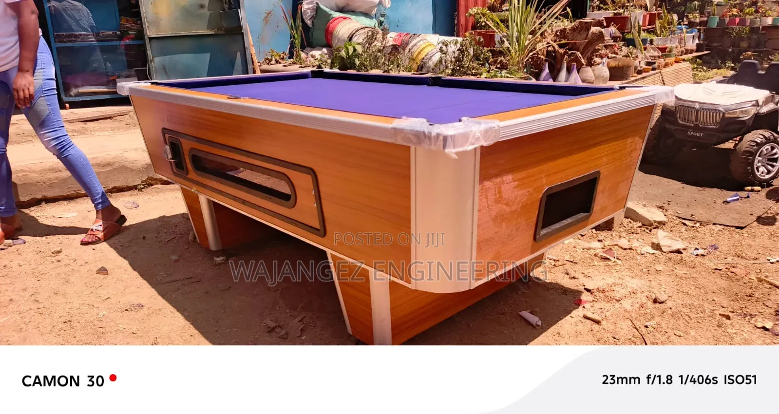 Custom-Built Billiards Table