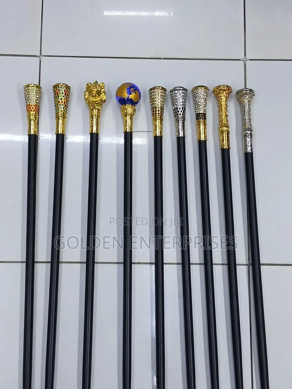 Stylish Round Head With Sword Walking Stick for Events