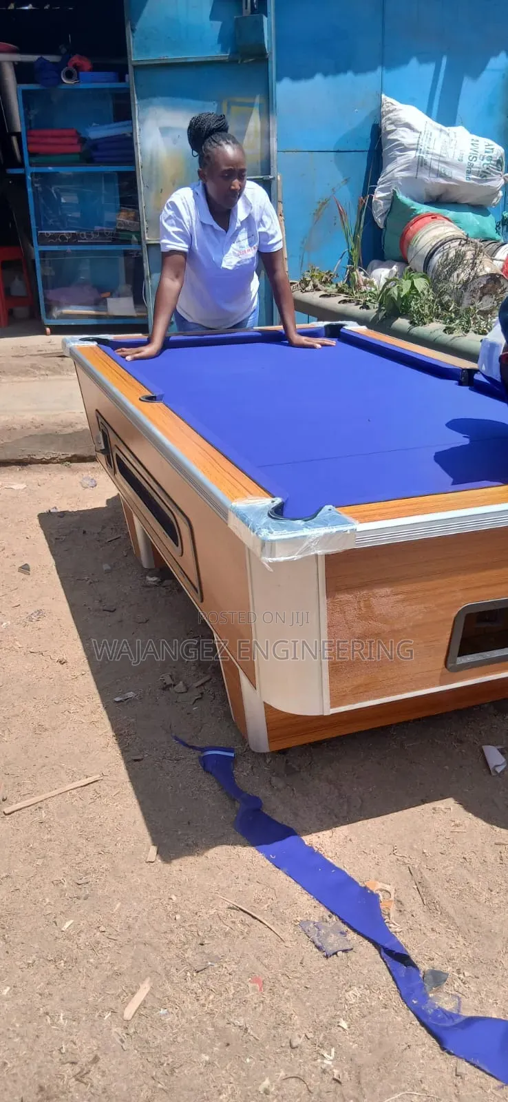 Sports-Themed Pool Table