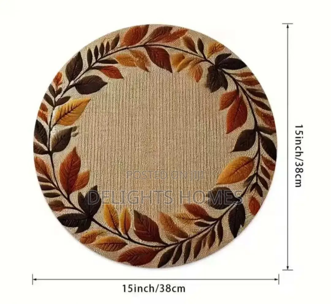 Non-Woven Round Placemat Kitchen Dinning Table Mat-Car