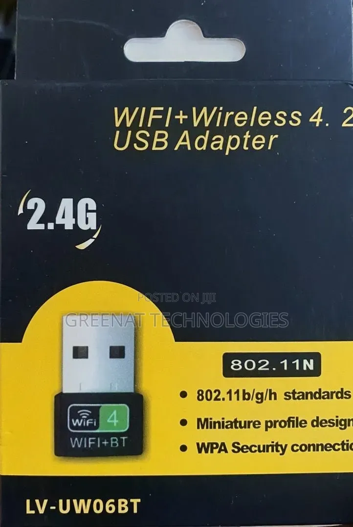 WiFi + Bluetooth 4.2 Wireless USB Dongle