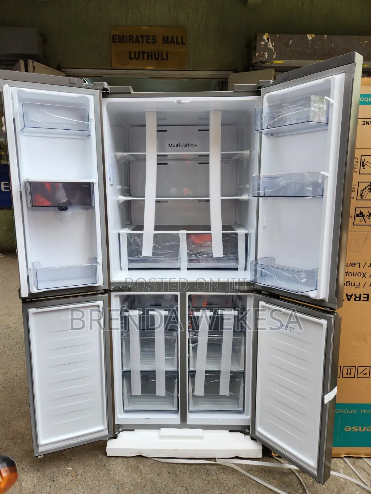 Hisense REF470DR 470L, 4 Door Fridge With Water Dispenser