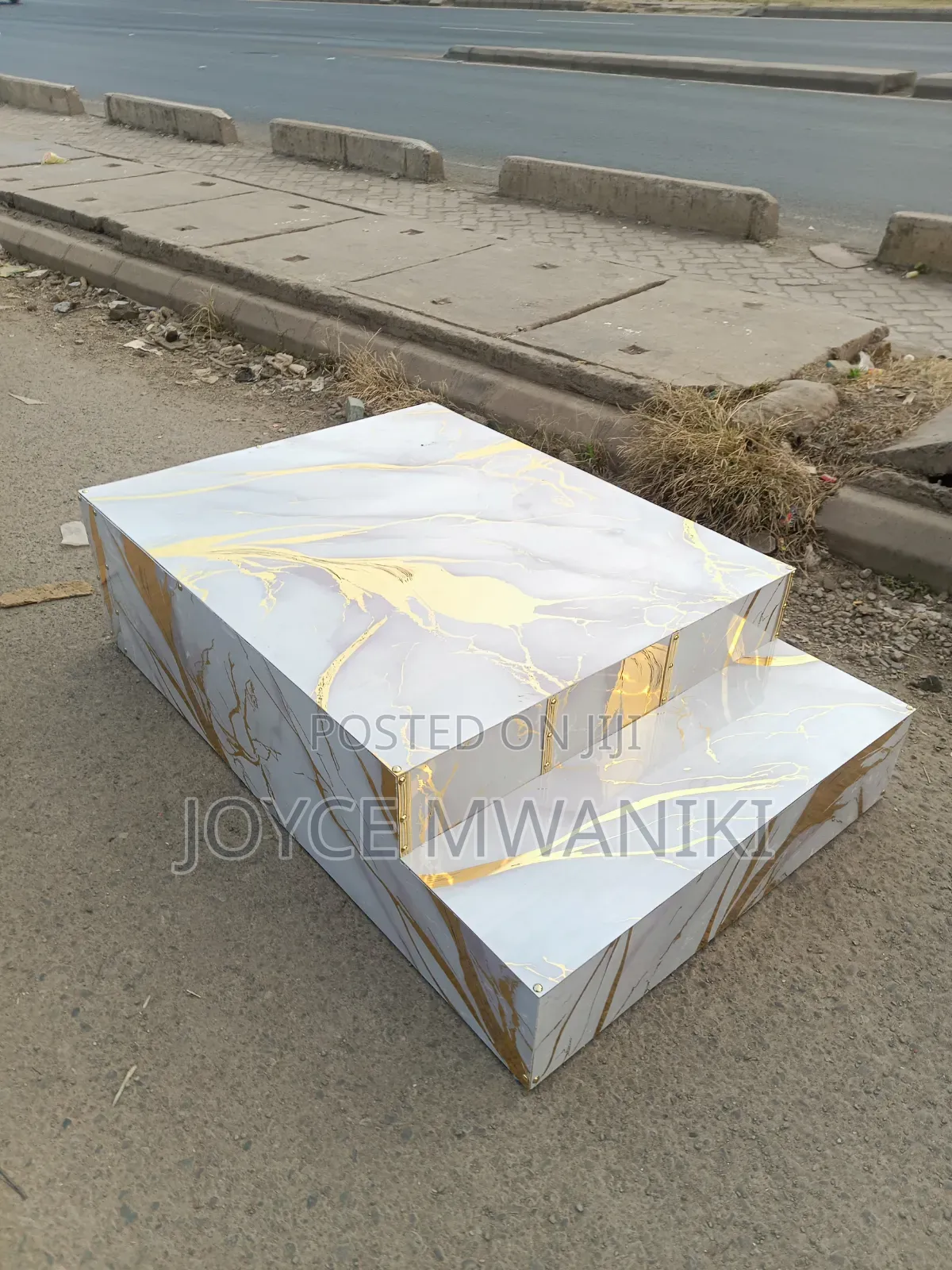 Laminated Marble Podium for Pedicure Seat 
