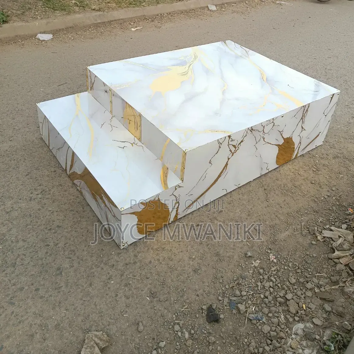 Laminated Marble Podium for Pedicure Seat 