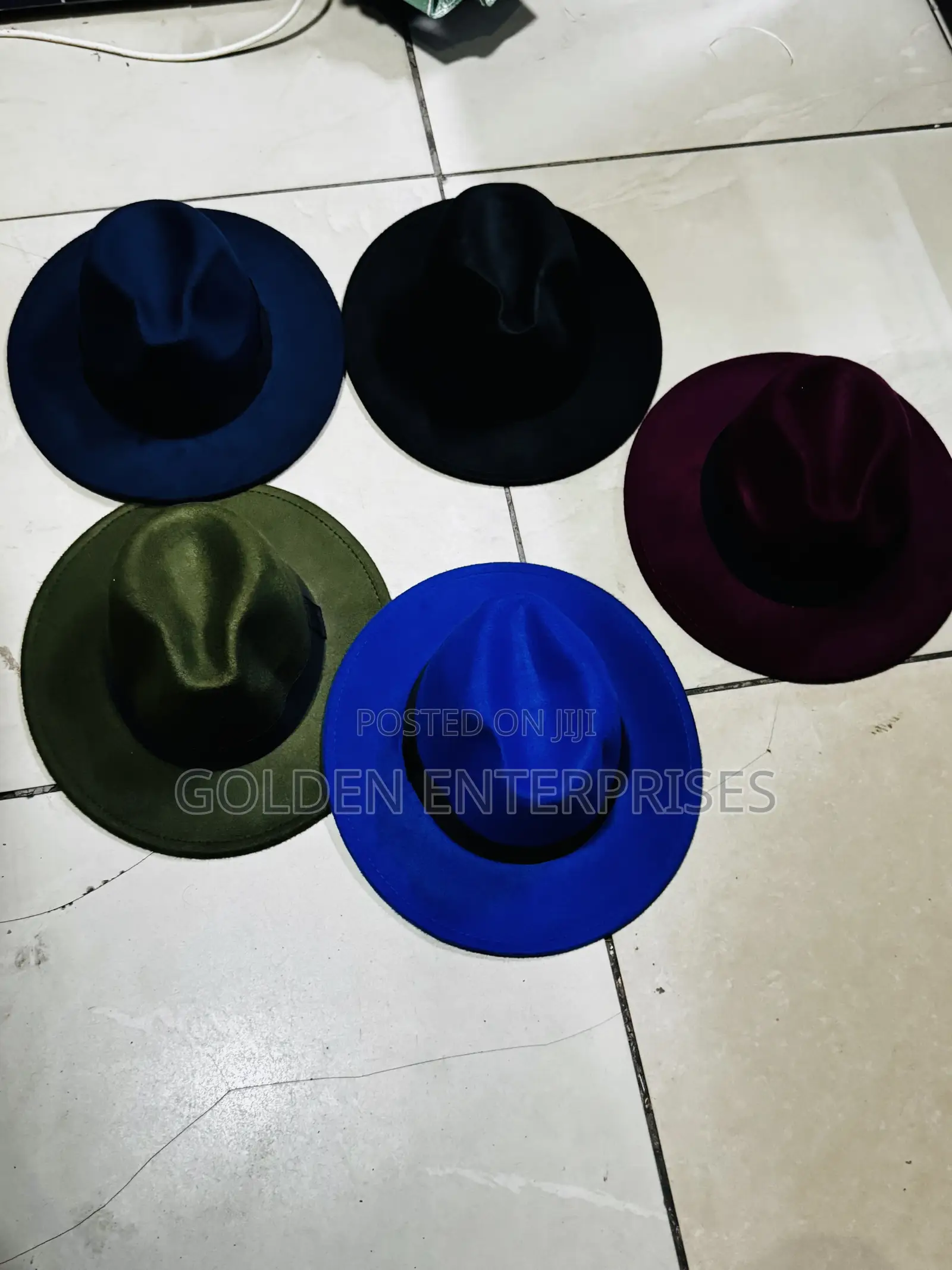 Multicolored Wide Brim Unisex Fedora Hats