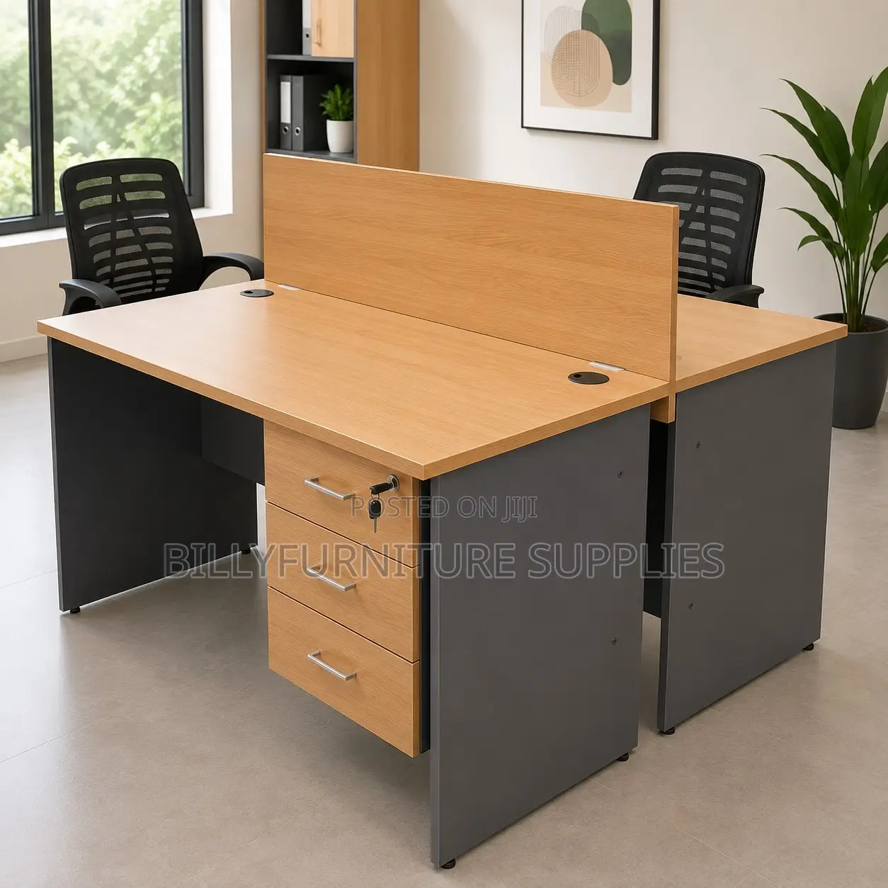 Modern 2-Way Office Workstation Nairobi | Premium Partition Desk