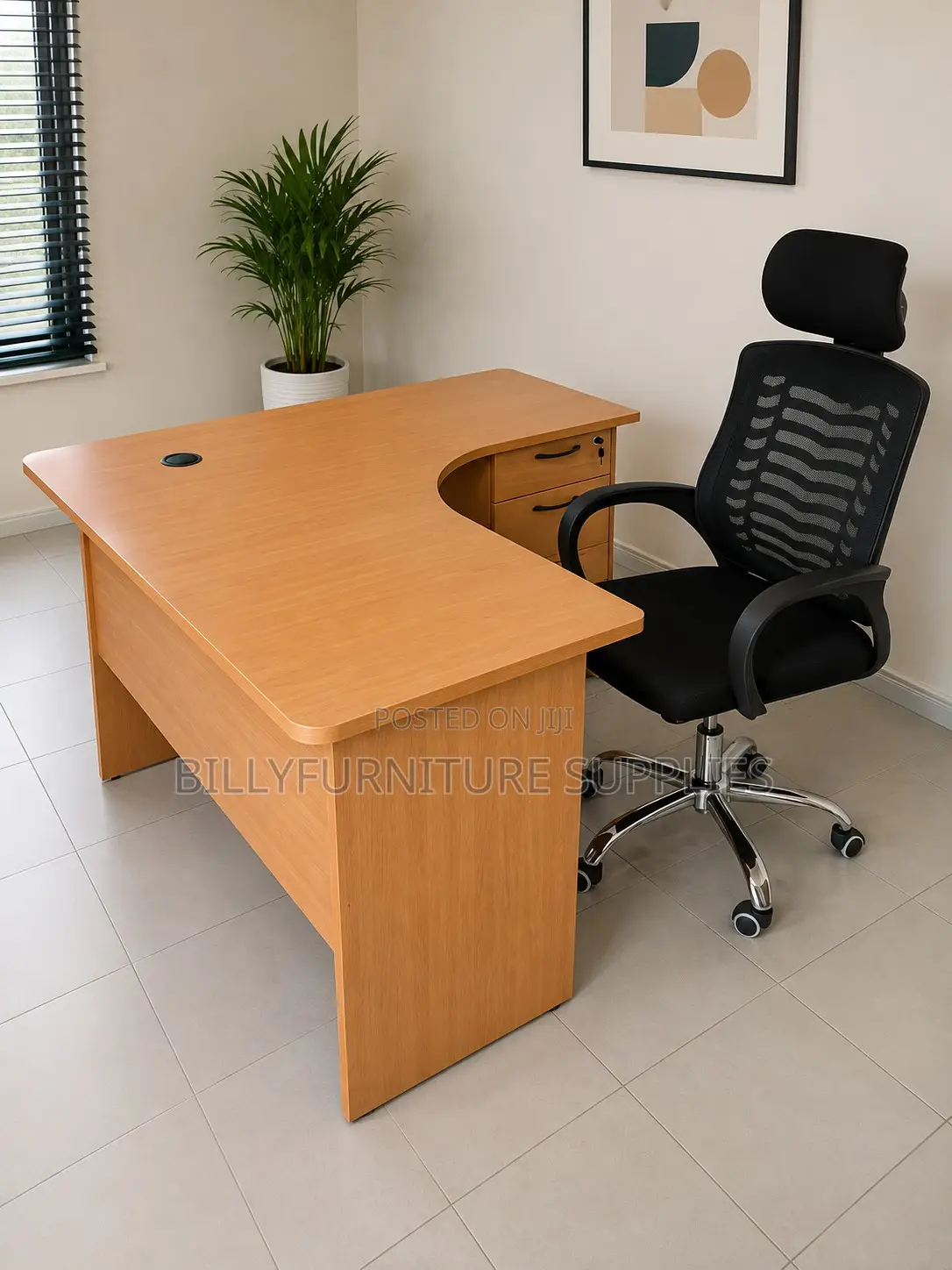 L-Shaped Executive Office Desk Nairobi | Modern Corner Workstation
