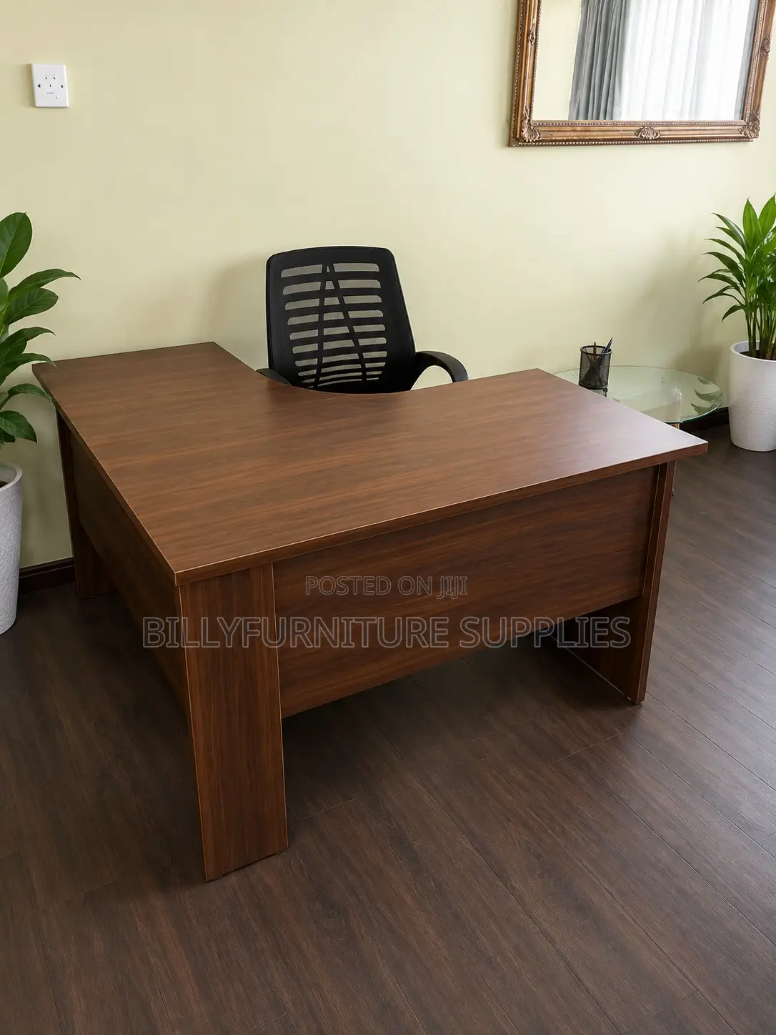 Curved Executive Office Desk Nairobi Spacious Professional Workstation