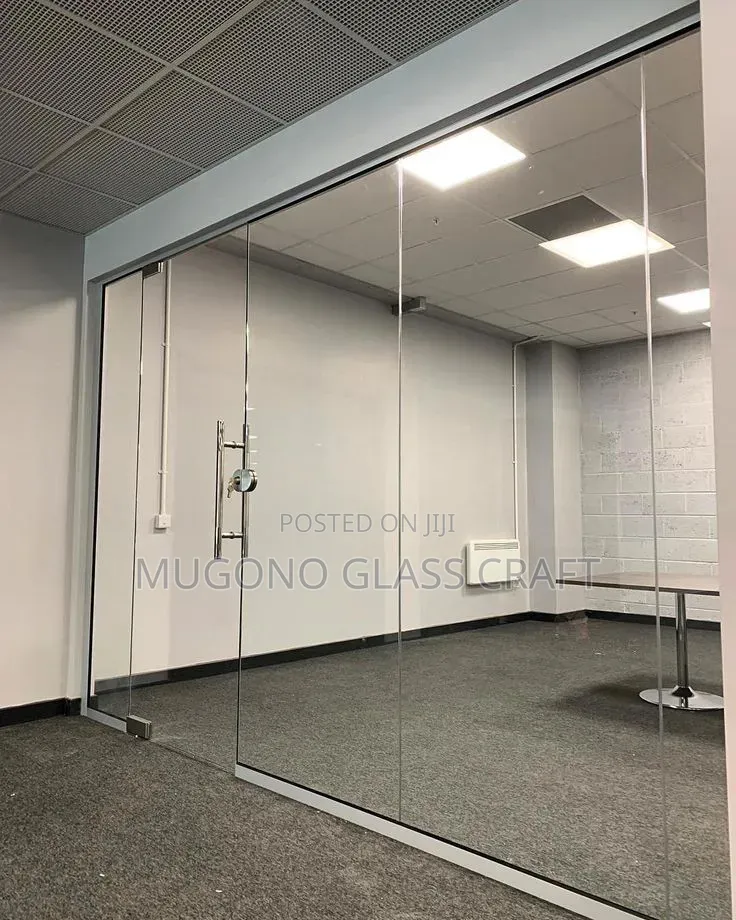 Minimalist Glass Partitioning