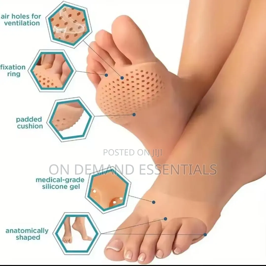 SILICONE Honeycomb Forefoot Pads Worn on the Ball of the Foot