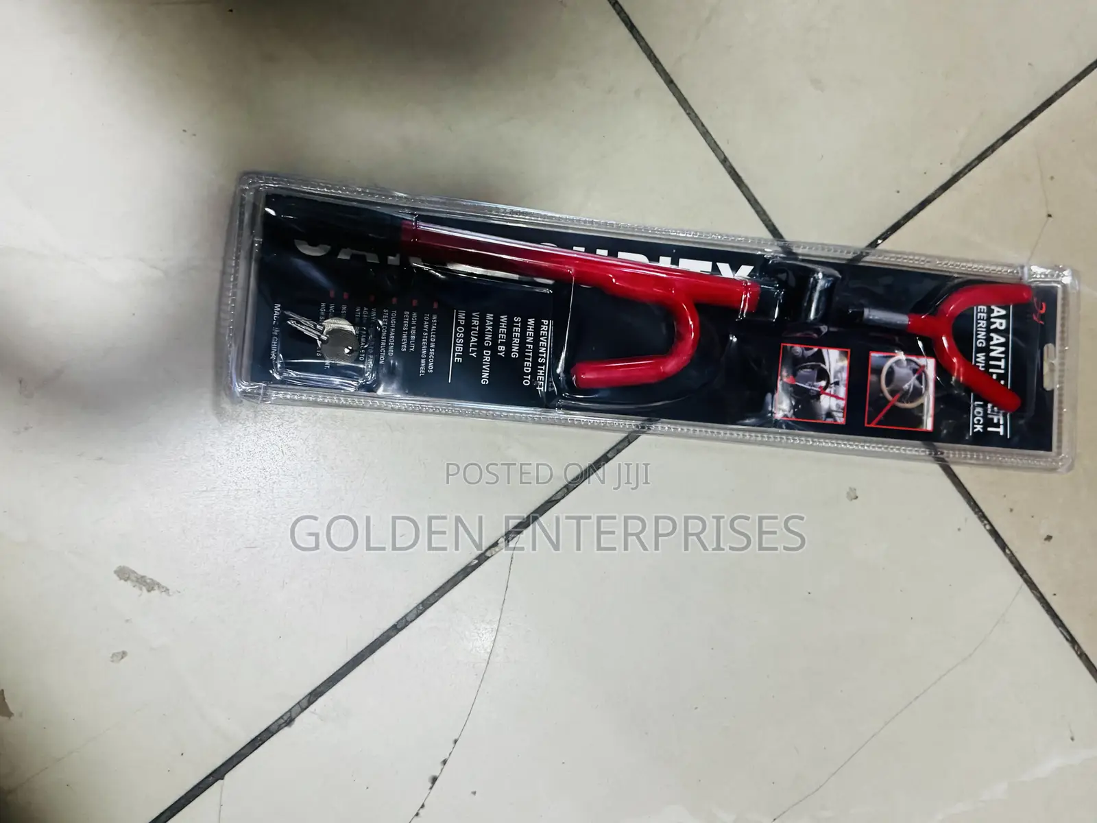 Heavy Duty Car Steering Wheel Lock – Anti-Theft Security Device