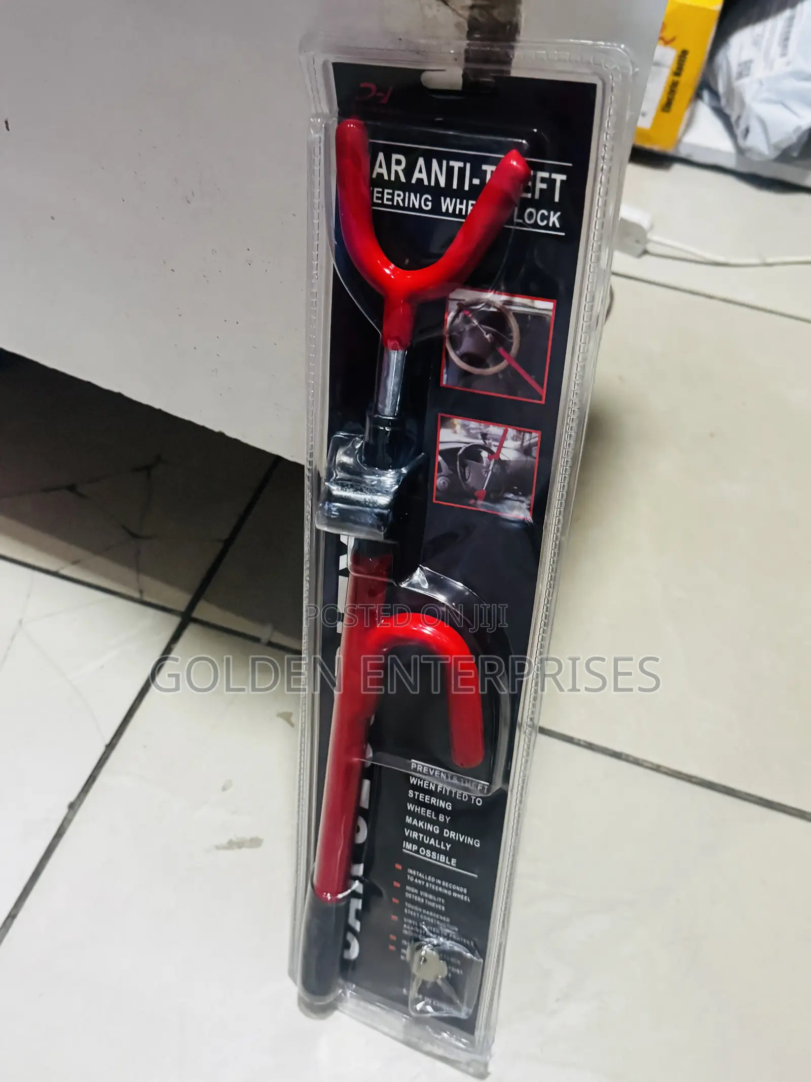 Universal Car Steering Wheel Anti-Theft Lock – High Security