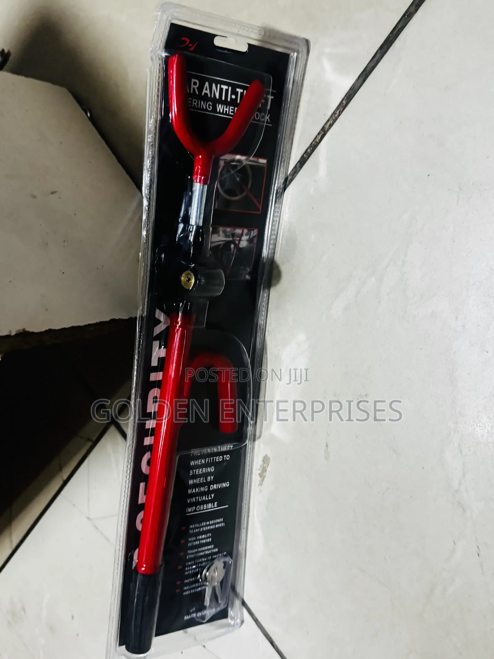 Universal Car Steering Wheel Anti-Theft Lock – High Security