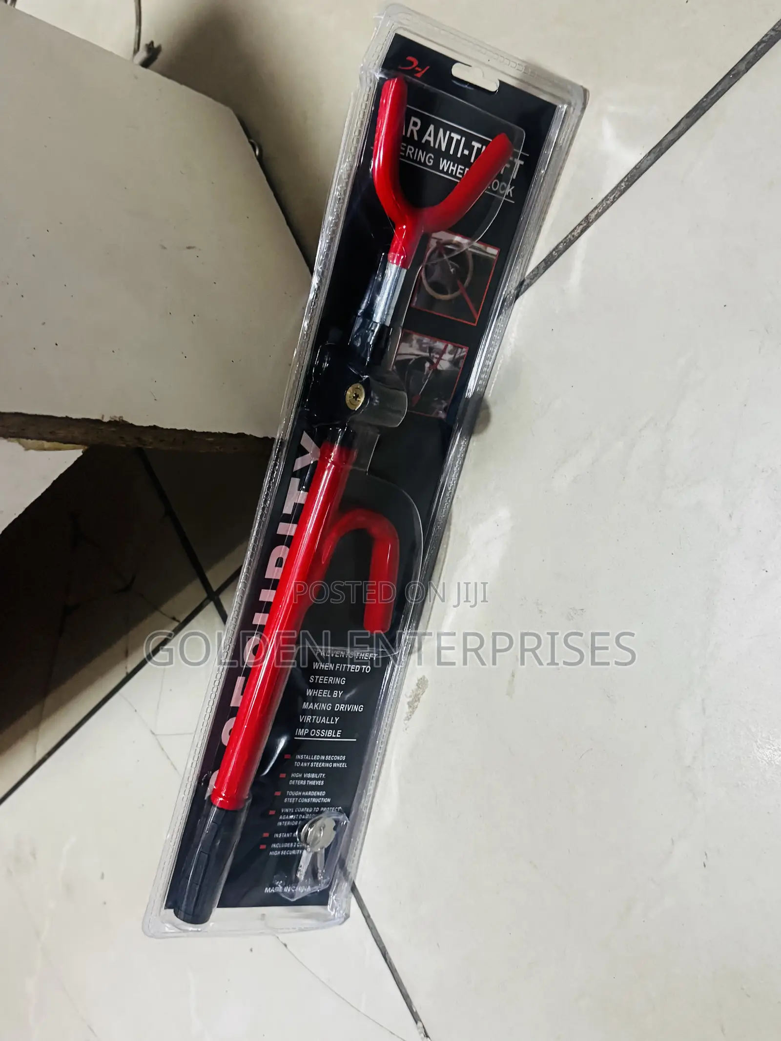 Car Steering Wheel Lock – Durable Anti-Theft Security Bar