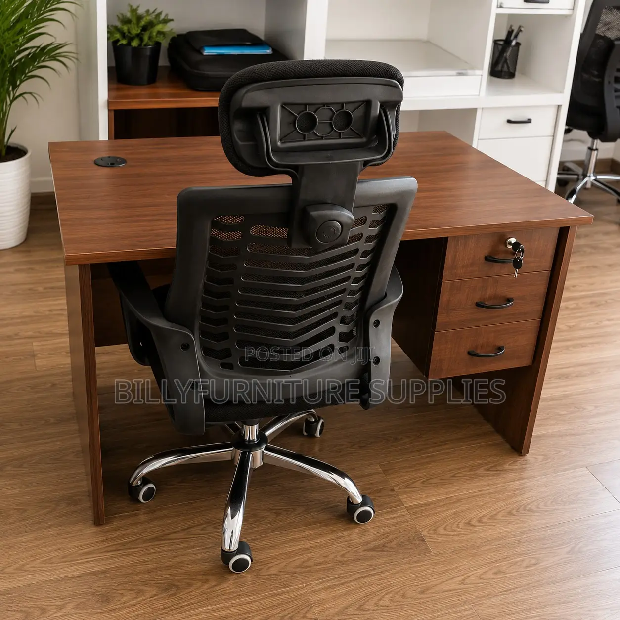 Compact Executive Office Desk Nairobi | Modern Wooden Workstation