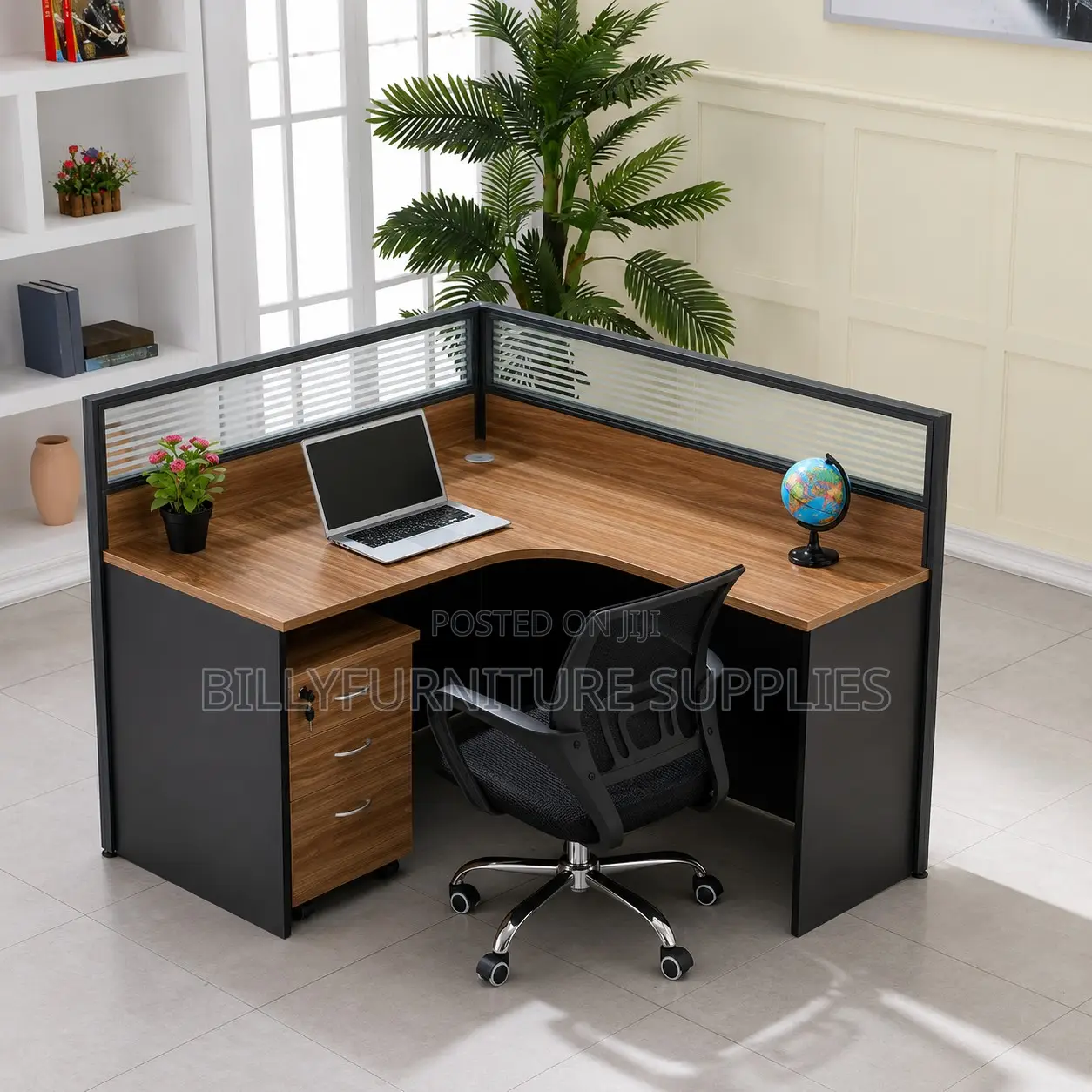 Corner Executive Workstation Nairobi | Modern L-Shaped Partition Desk
