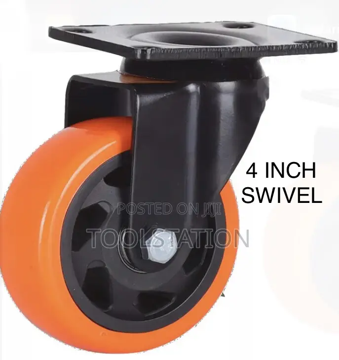 Castor Wheels 4 Inch Swivel With Plate Set of 4 Heavy Duty 90 Kg Load
