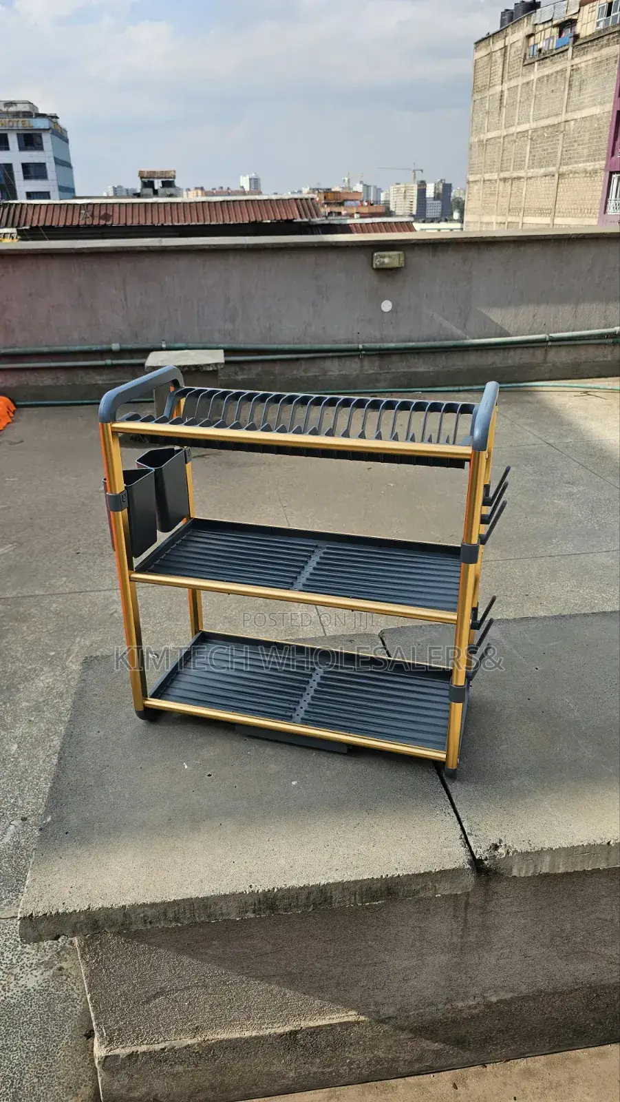 Premium Quality 3Tier Aluminium Dish Drainer