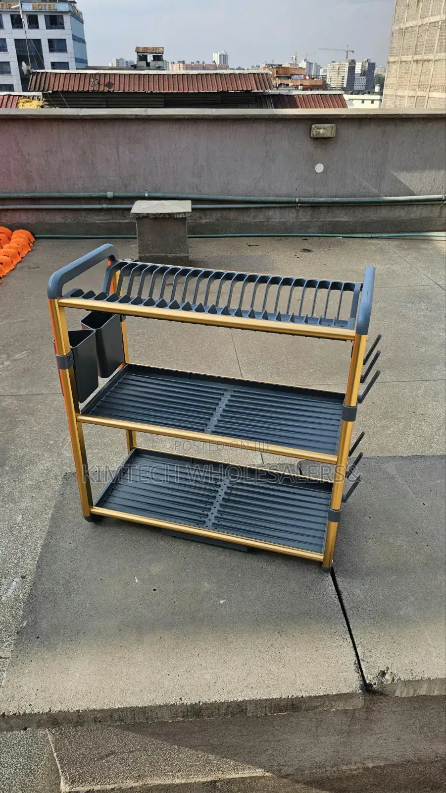 Premium Quality 3Tier Aluminium Dish Drainer