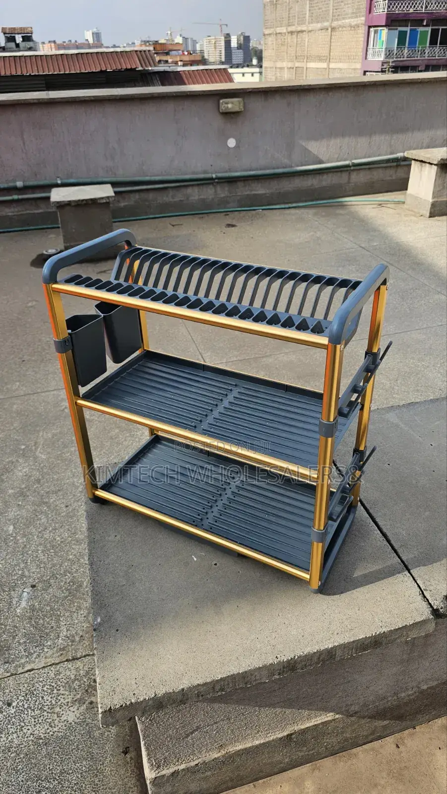 Premium Quality 3Tier Aluminium Dish Drainer