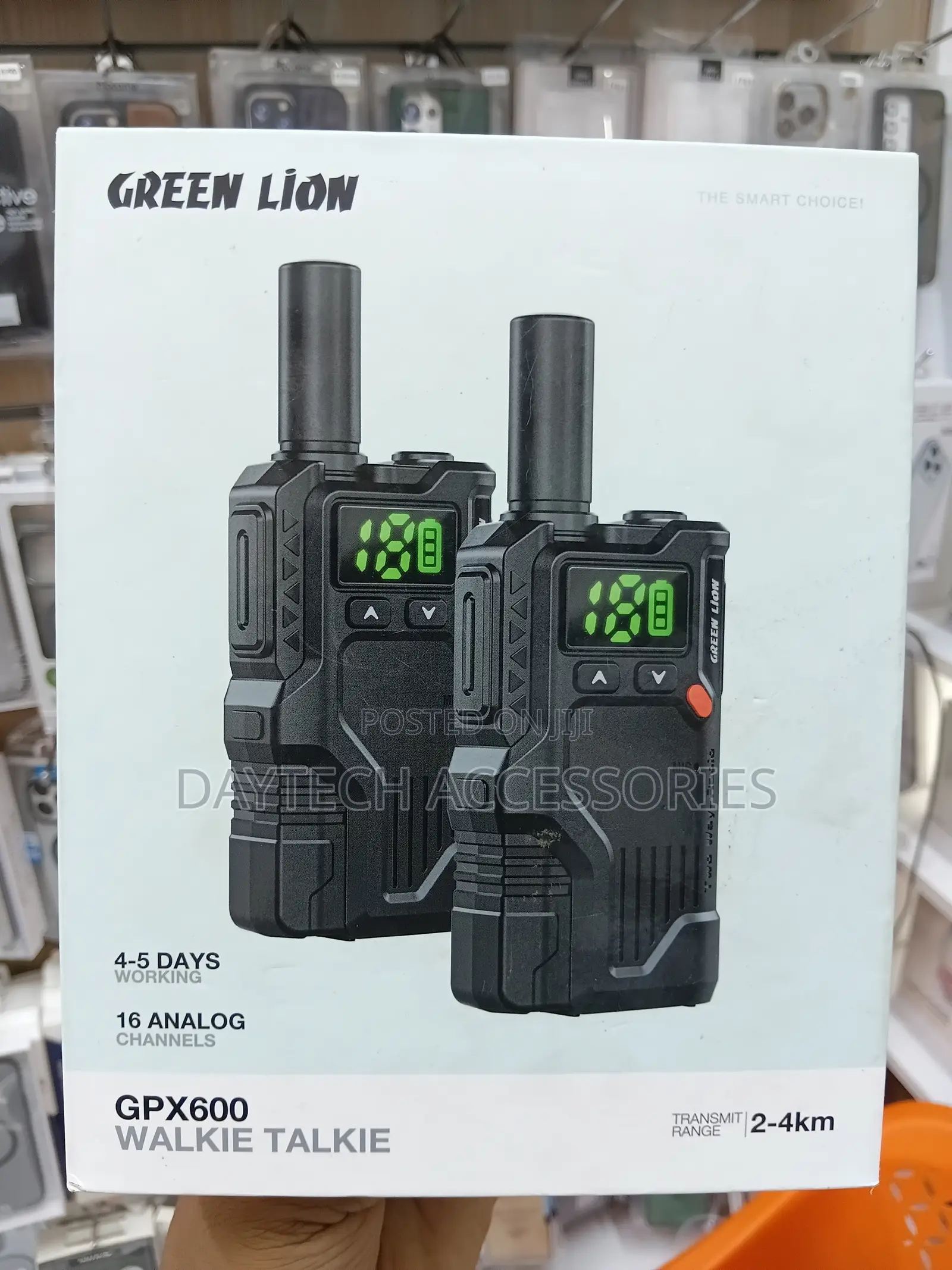 Green Lion Gpx600 Walkie Talkie With 16 Analog Channels