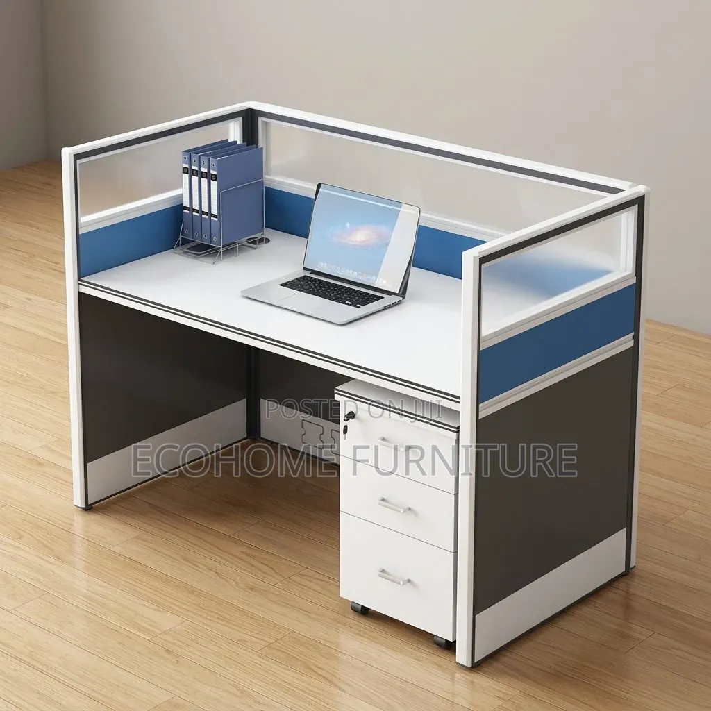 Office Workstation – 1 Person Office Desk With Partition