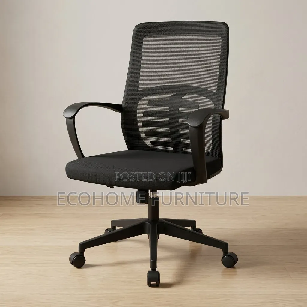 Office Chair – Mid-Back Mesh Chair With Lumbar Support