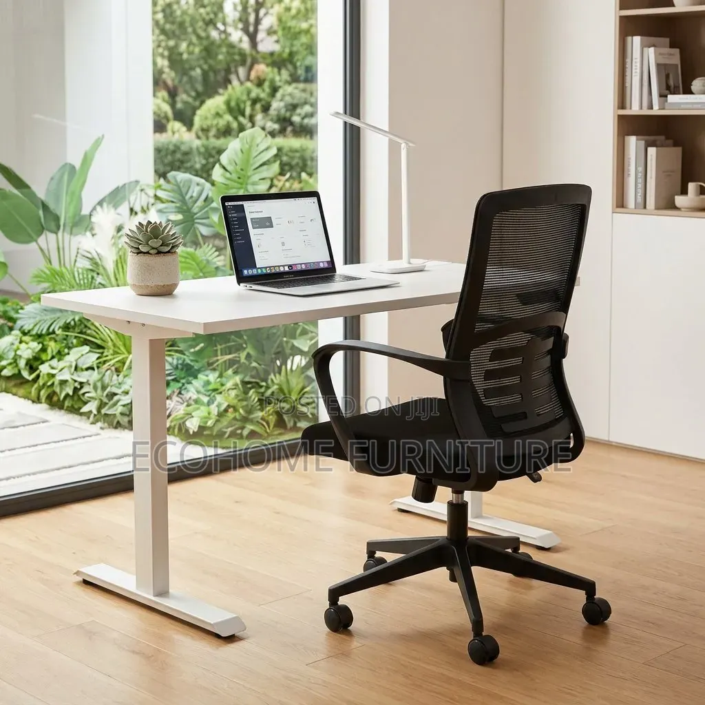 Office Chair – Mid-Back Mesh Chair With Lumbar Support