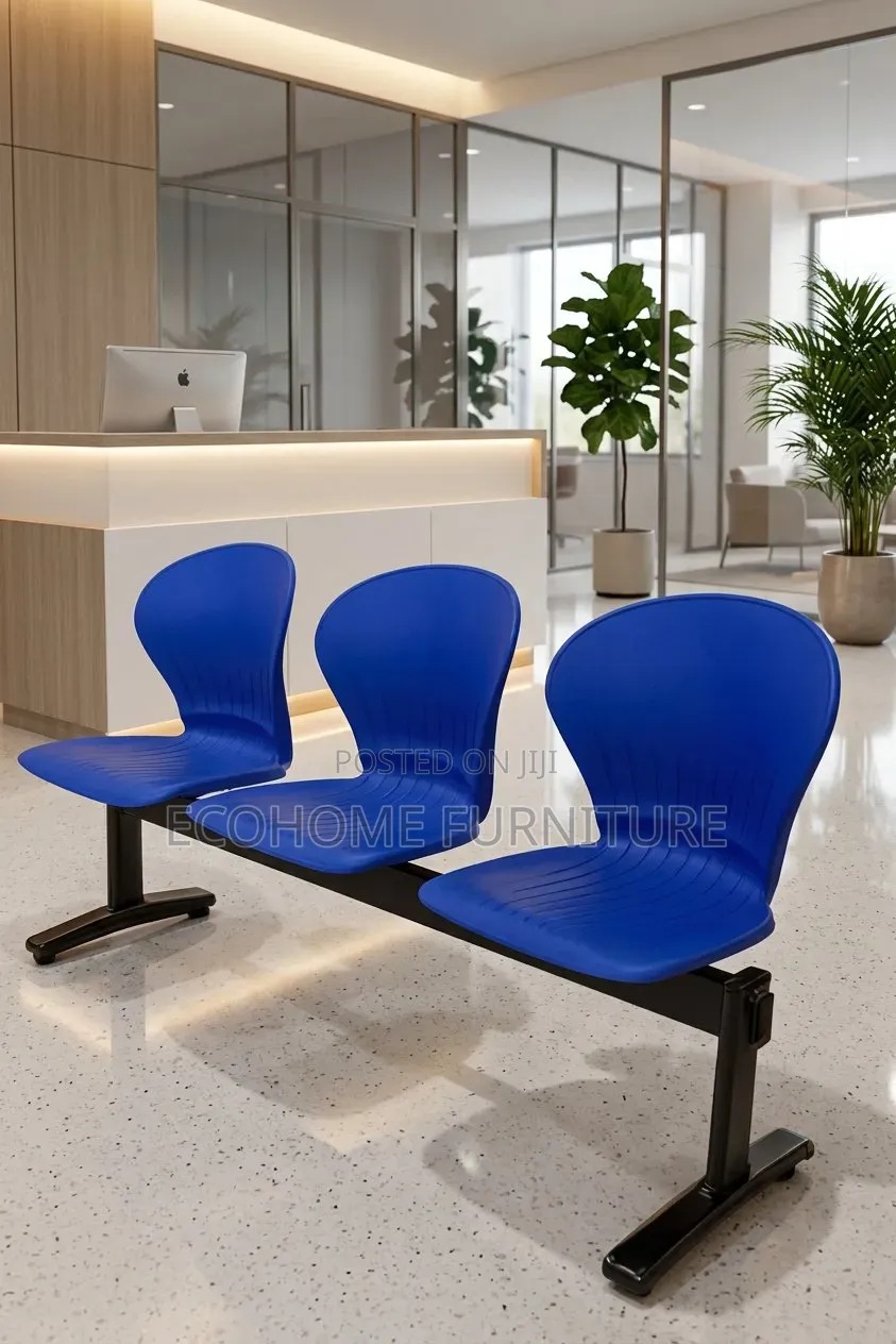 Waiting Chair – 3 Seater Visitor Bench With Metal Frame