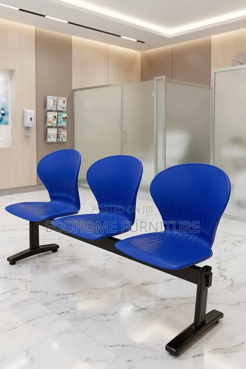 Waiting Chair – 3 Seater Visitor Bench With Metal Frame