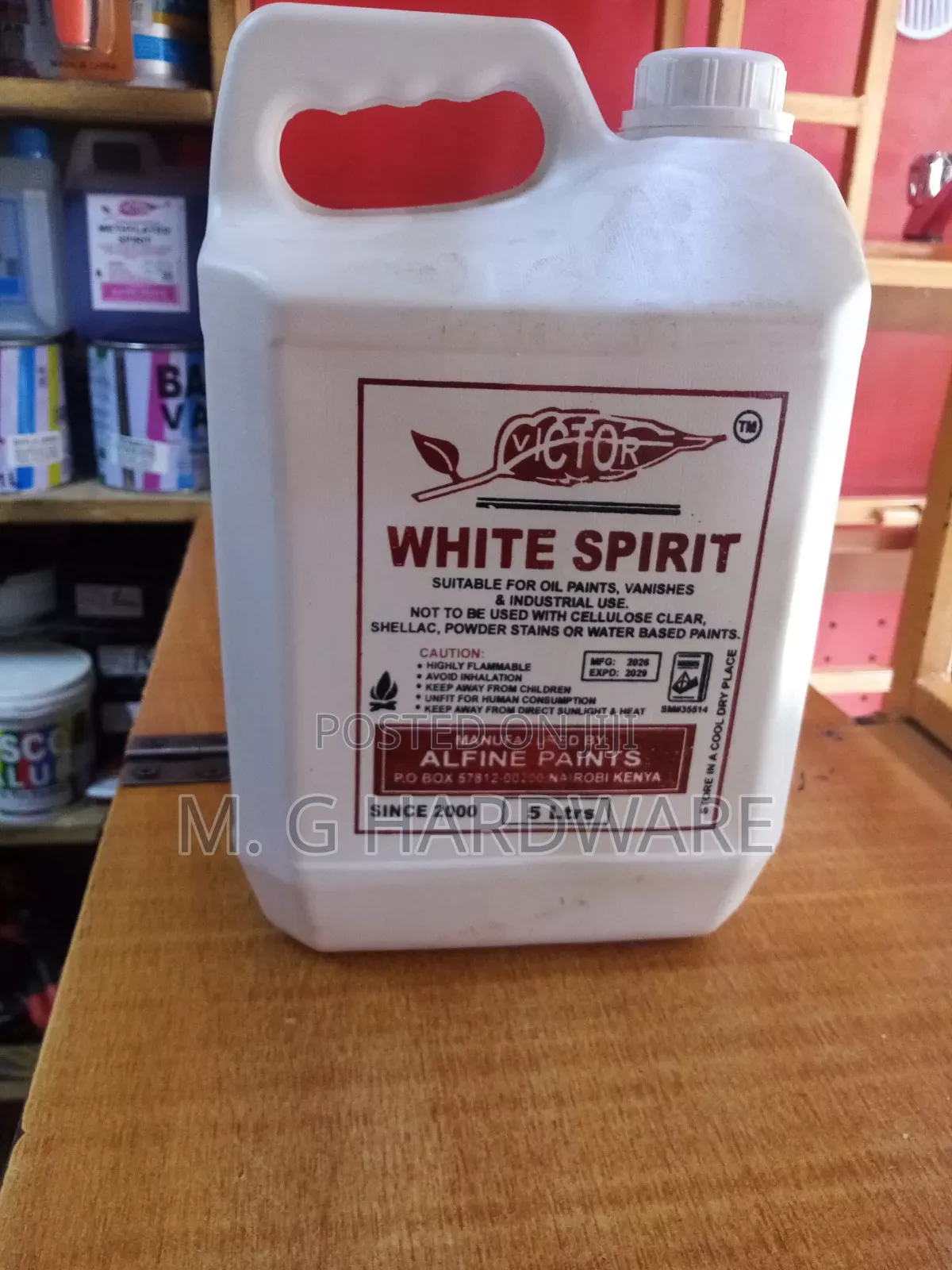 Victor White Spirit 5litres