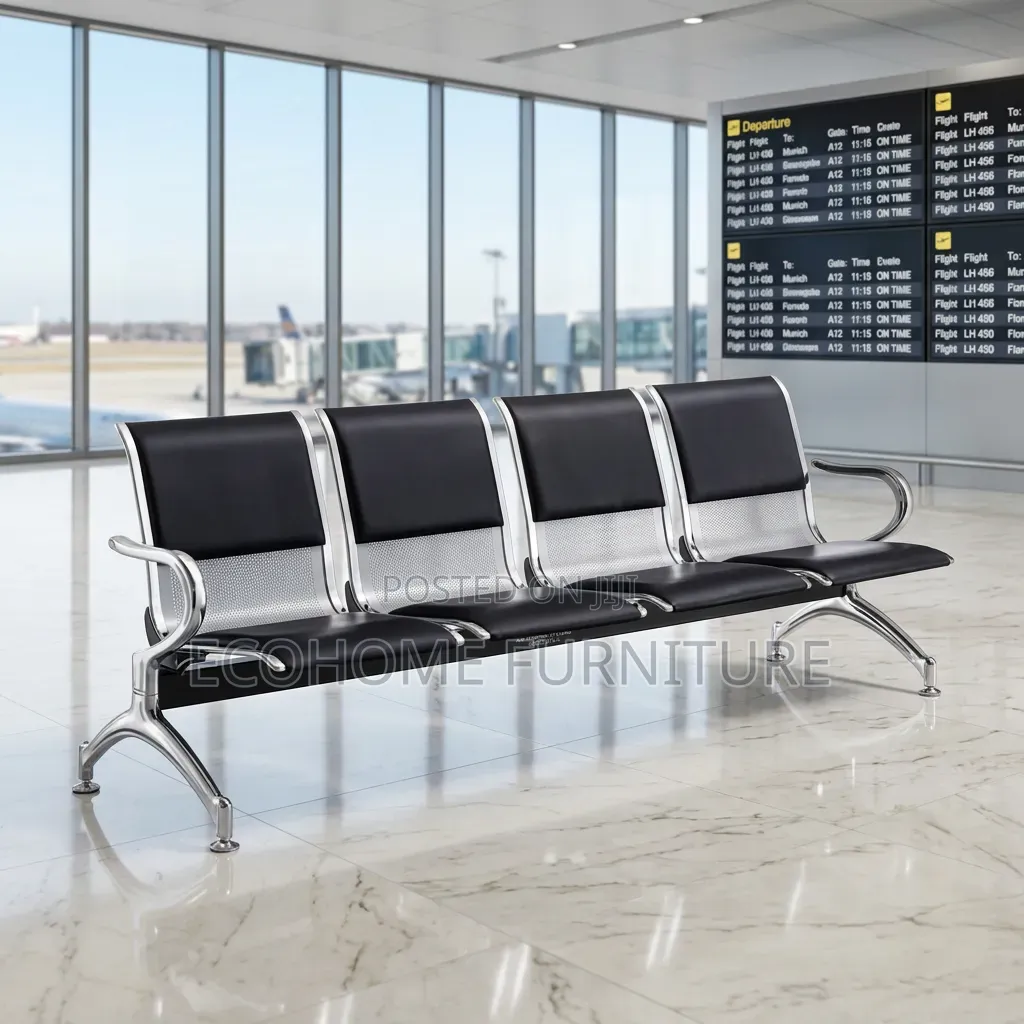 Waiting Bench – 4-Seater Reception Visitor Chair