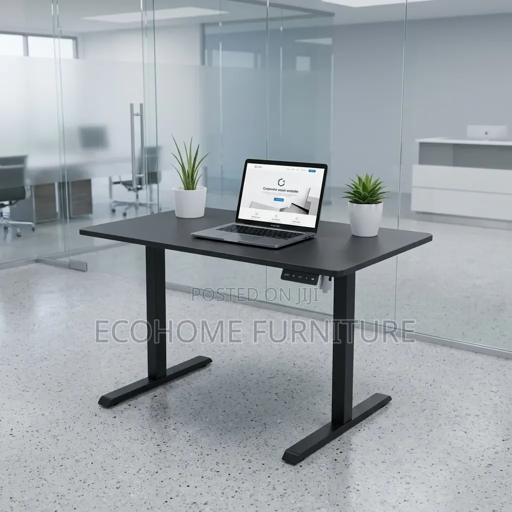 1.4m Office Desk – Modern Electric Height Adjustable Workstation