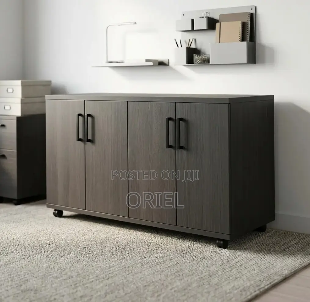 Office Credenza : 4-Door Office Credenza (Custom Made)