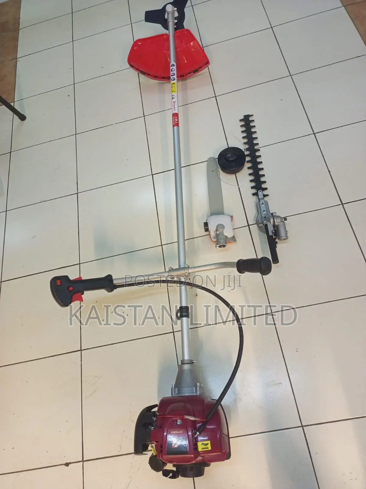 Premier 4-in-1 4-Stroke Lawn Mower, Weed Eater, Hedge Trimmer Pruner