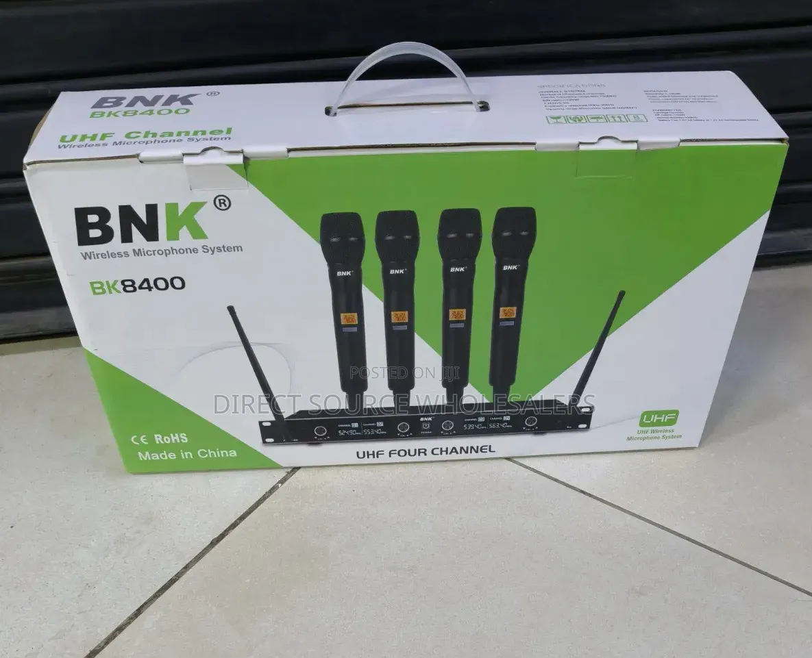 BNK BK8400 Wireless Microphone for Church, DJ Events
