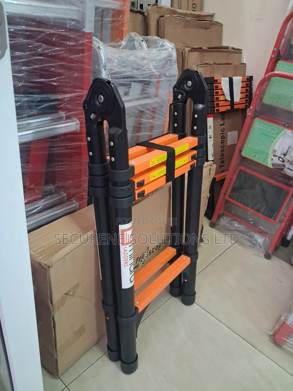Minara 2.5m + 2.5m Double Telescopic Ladder