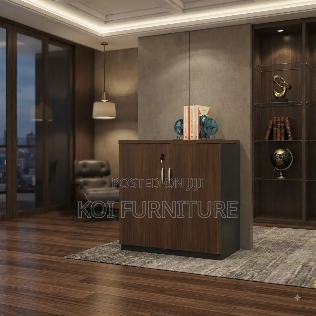 Office Cabinet; Wooden Two Doors Office Home Credenza