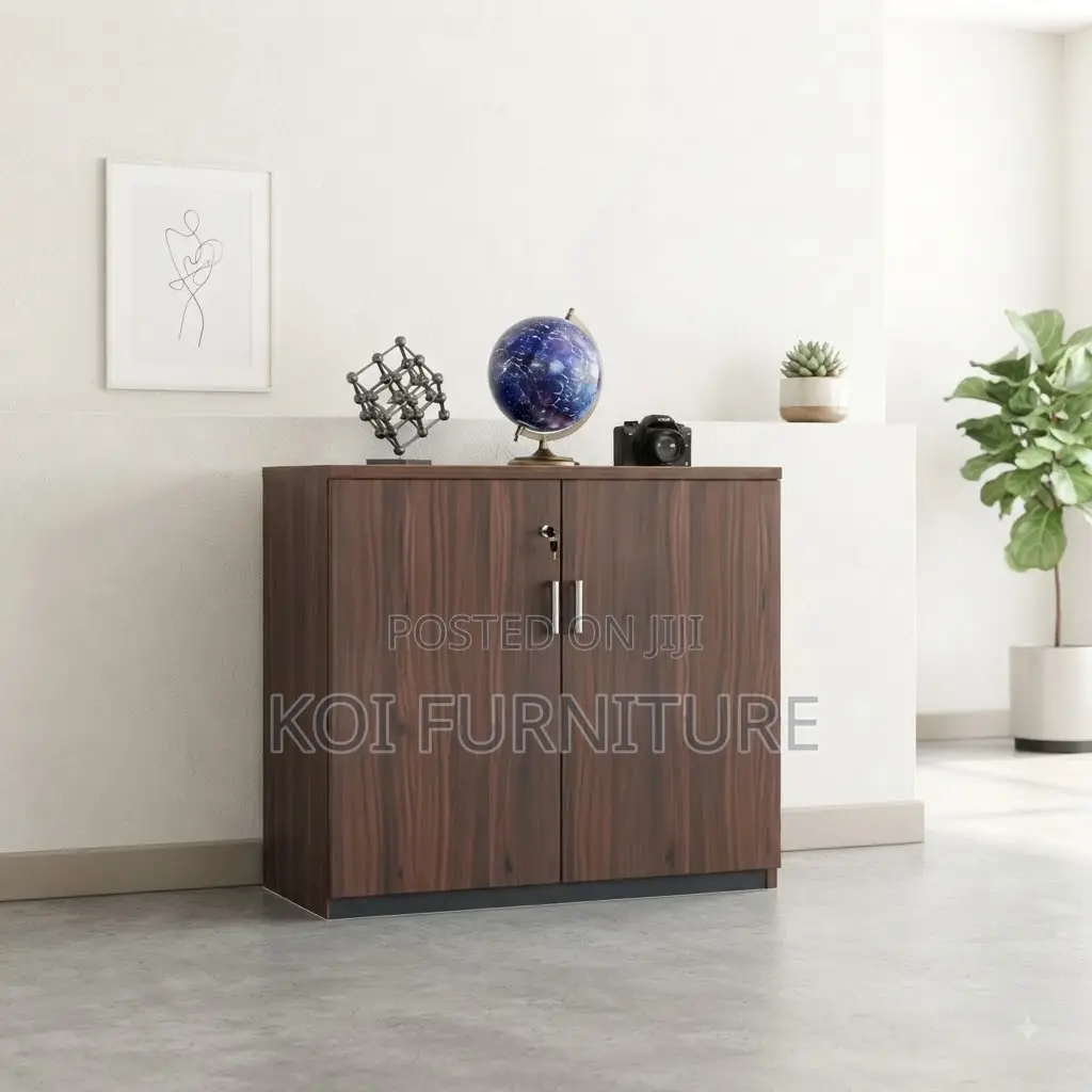 Office Cabinet; Wooden Two Doors Office Home Credenza