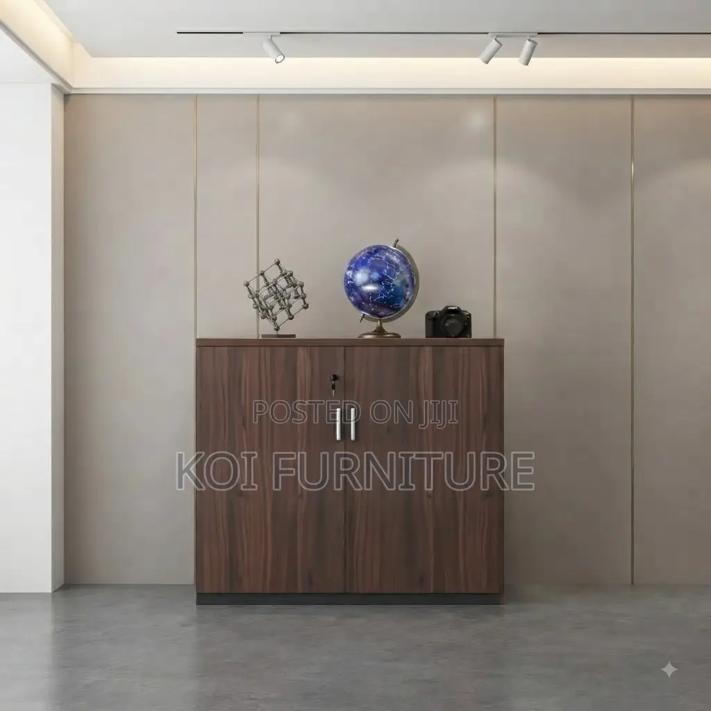 Office Cabinet; Wooden Two Doors Office Home Credenza
